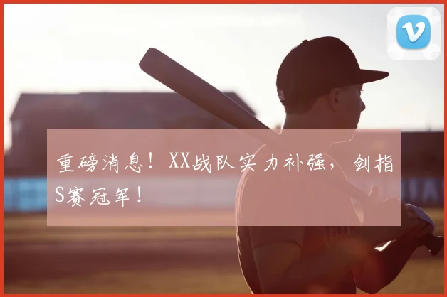重磅消息！XX战队实力补强，剑指S赛冠军！